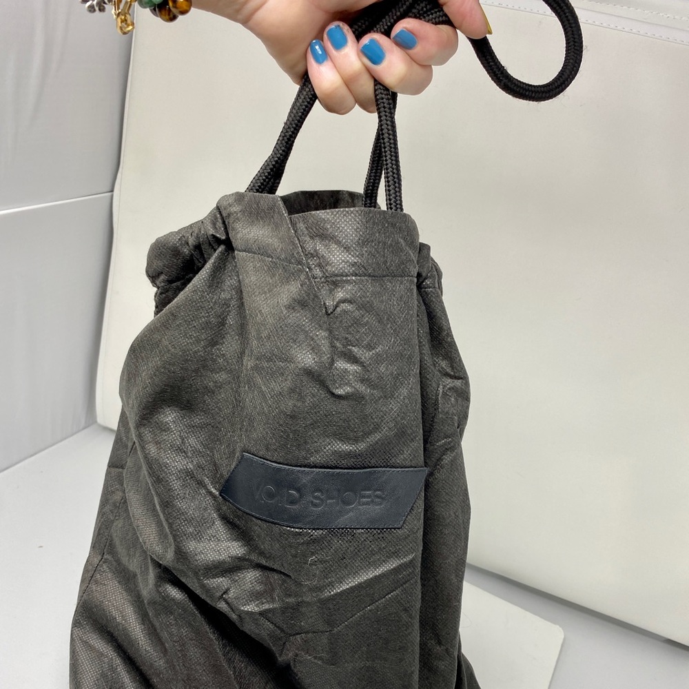 New Unisex black leather concept boots by VOID, New York, in original dust bag - Picture 7 of 7